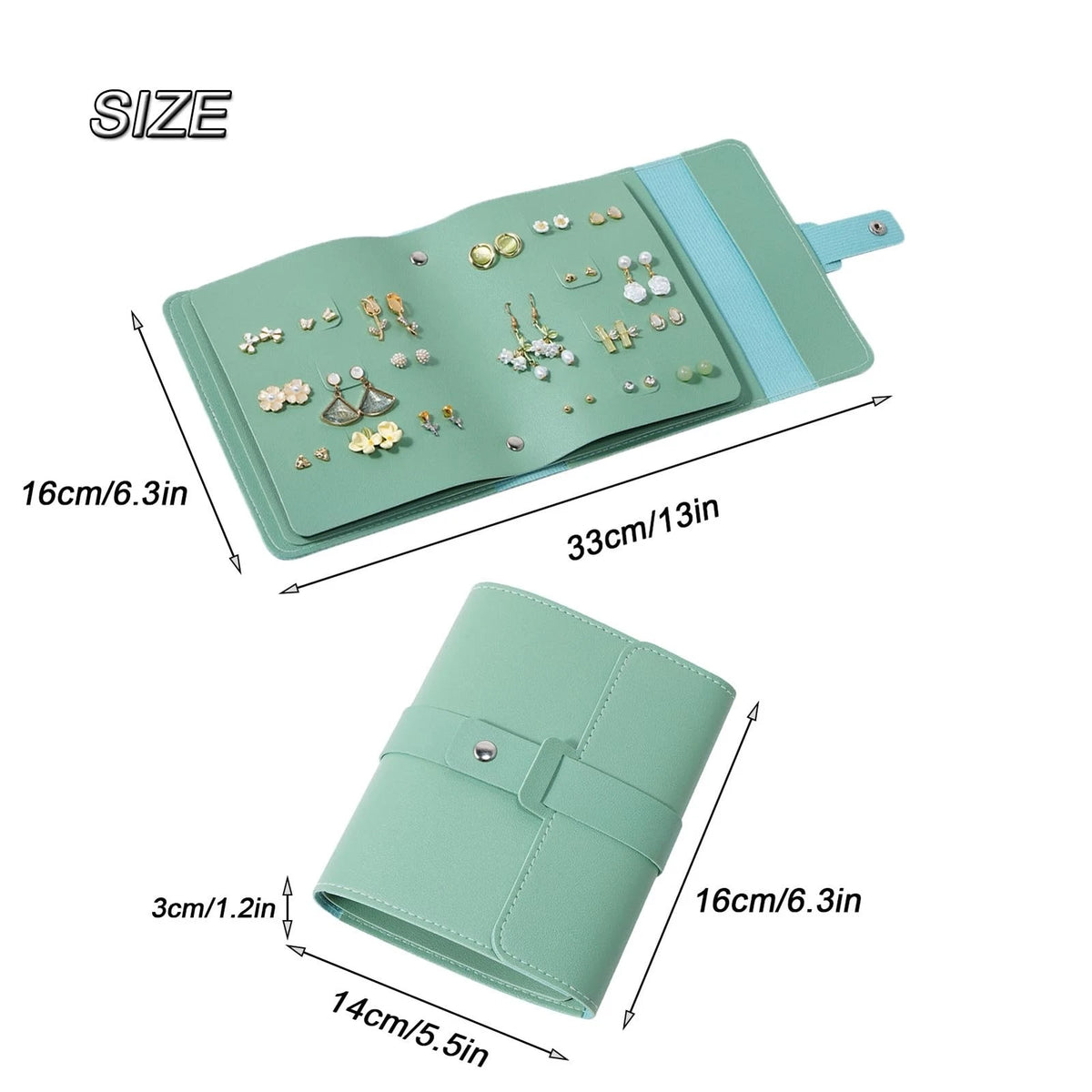 Earring Holder Organizer for Jewelry Storage (5.5 in x 6.3 in x 1.5 in)