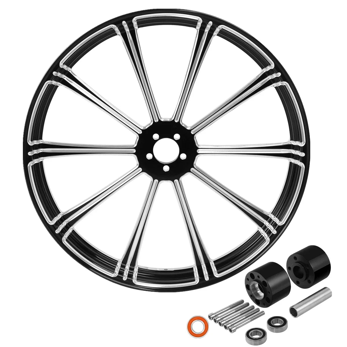 23" Front Wheel Rim Dual Disc Hub for Harley Road Glide King (2008–2025)