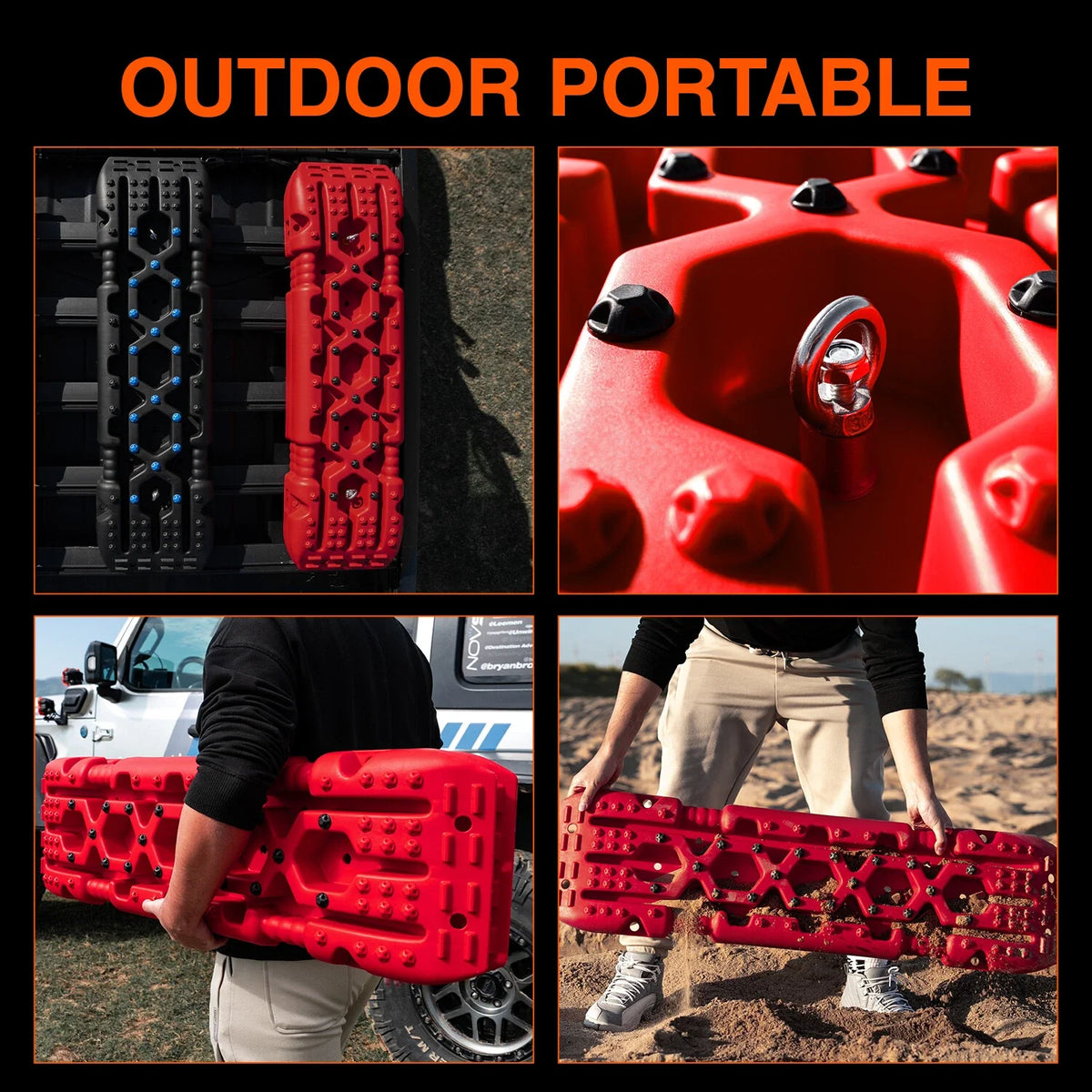 Set of 4 Recovery Tracks for 4WD Off Road Vehicles