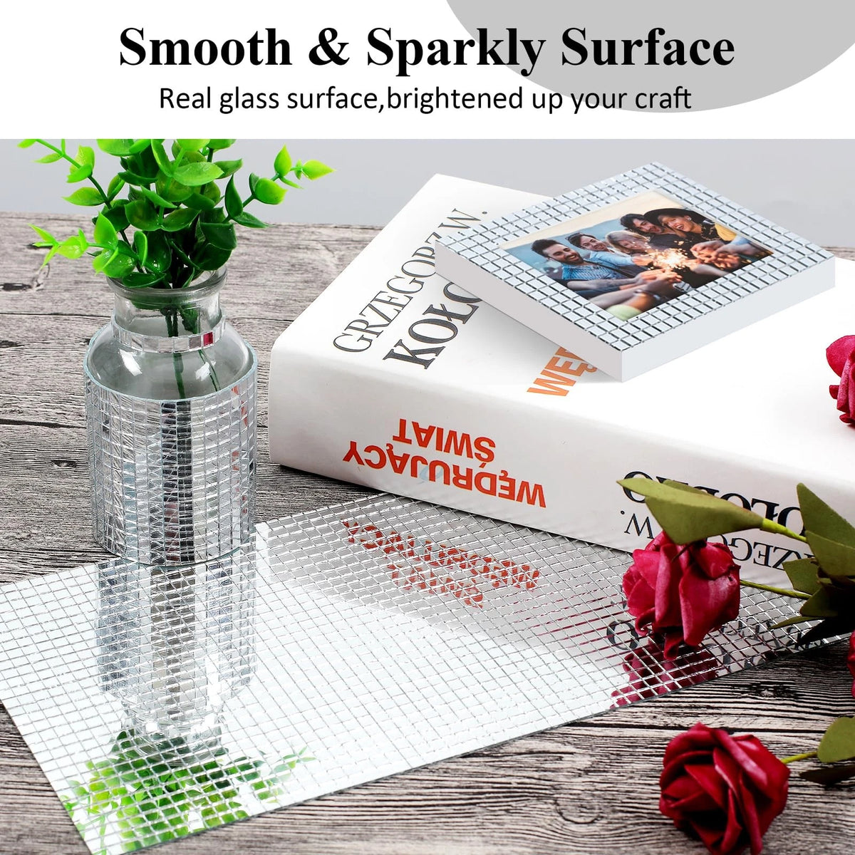 Mirror Tiles Self Adhesive Mosaic Sheet 5mm Silver (5100 Pieces)