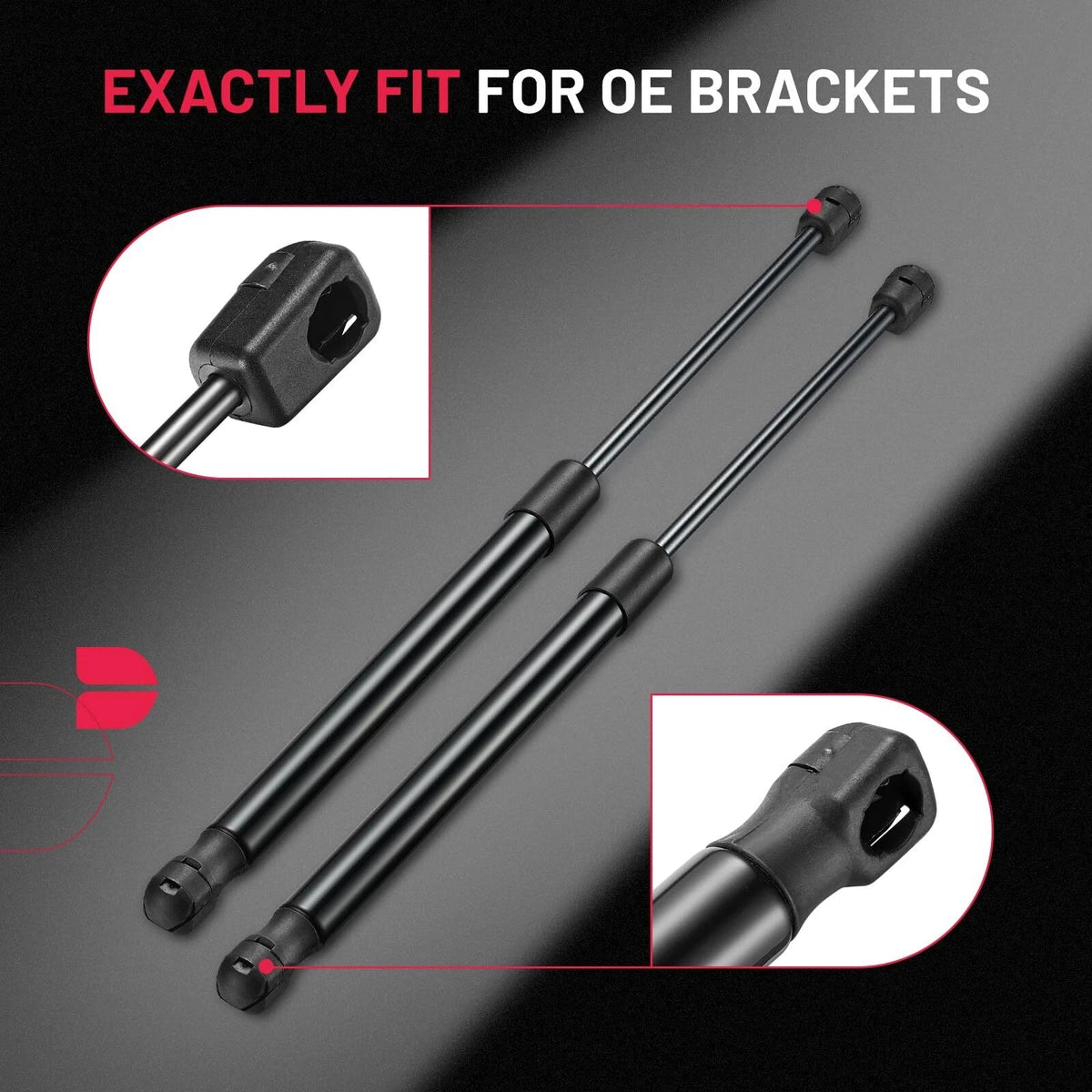 Gas Struts for Truck Bed Cover for 17in 80lb (356N) for 2pc (2017–2019)