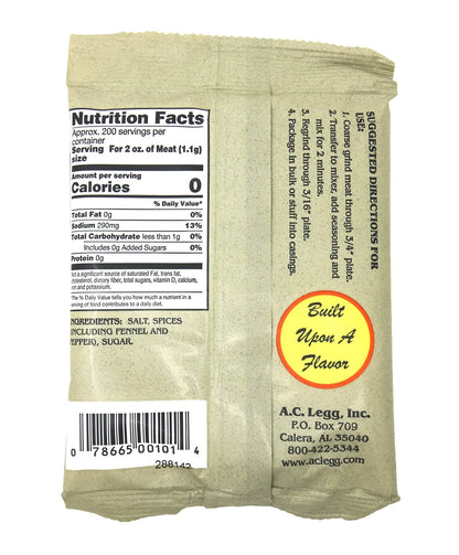 25lb Pork Sausage Seasoning for Sweet Italian Flavor
