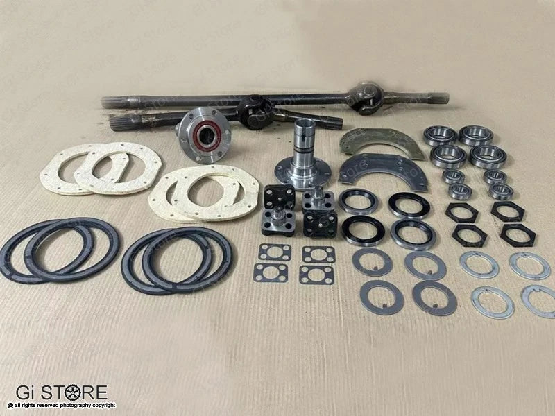 Front Axle Shaft Assembly Set for Jeep CJ2A, CJ3B, CJ5, MB, GPW, M38 (1945–1971)
