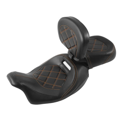 Rider & Passenger Backrest Pad for Harley CVO Road Glide (2009–2023)