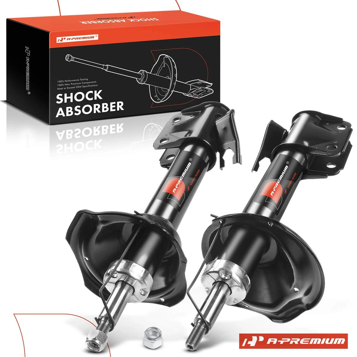 Set of 2 Rear Shocks Struts for Subaru Impreza (2004–2007) 20360FE220, 20360FE241, 20360FE230
