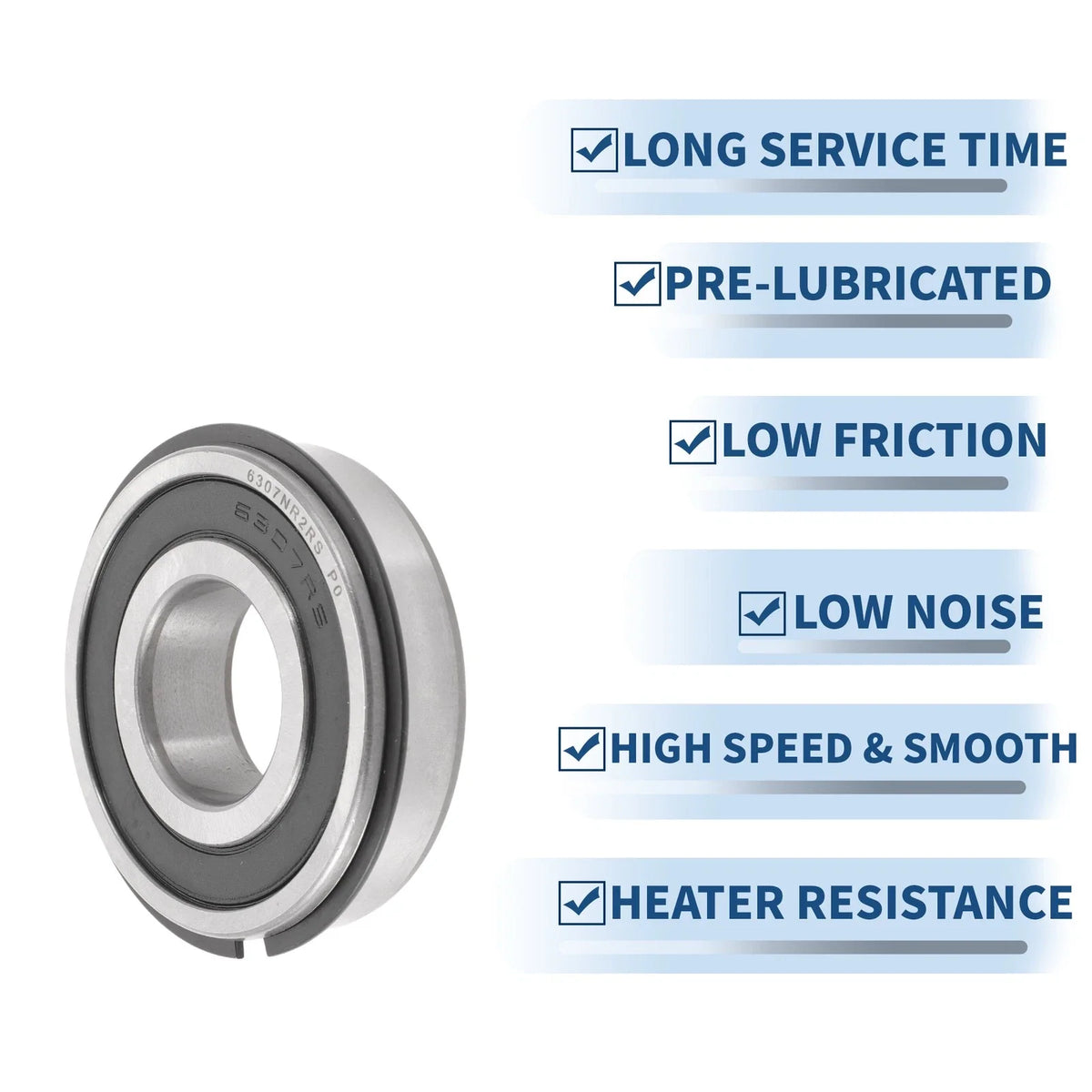 Deep Groove Ball Bearing 6307NR2RS for Scooter Skateboard Wheel (35x80x21mm)