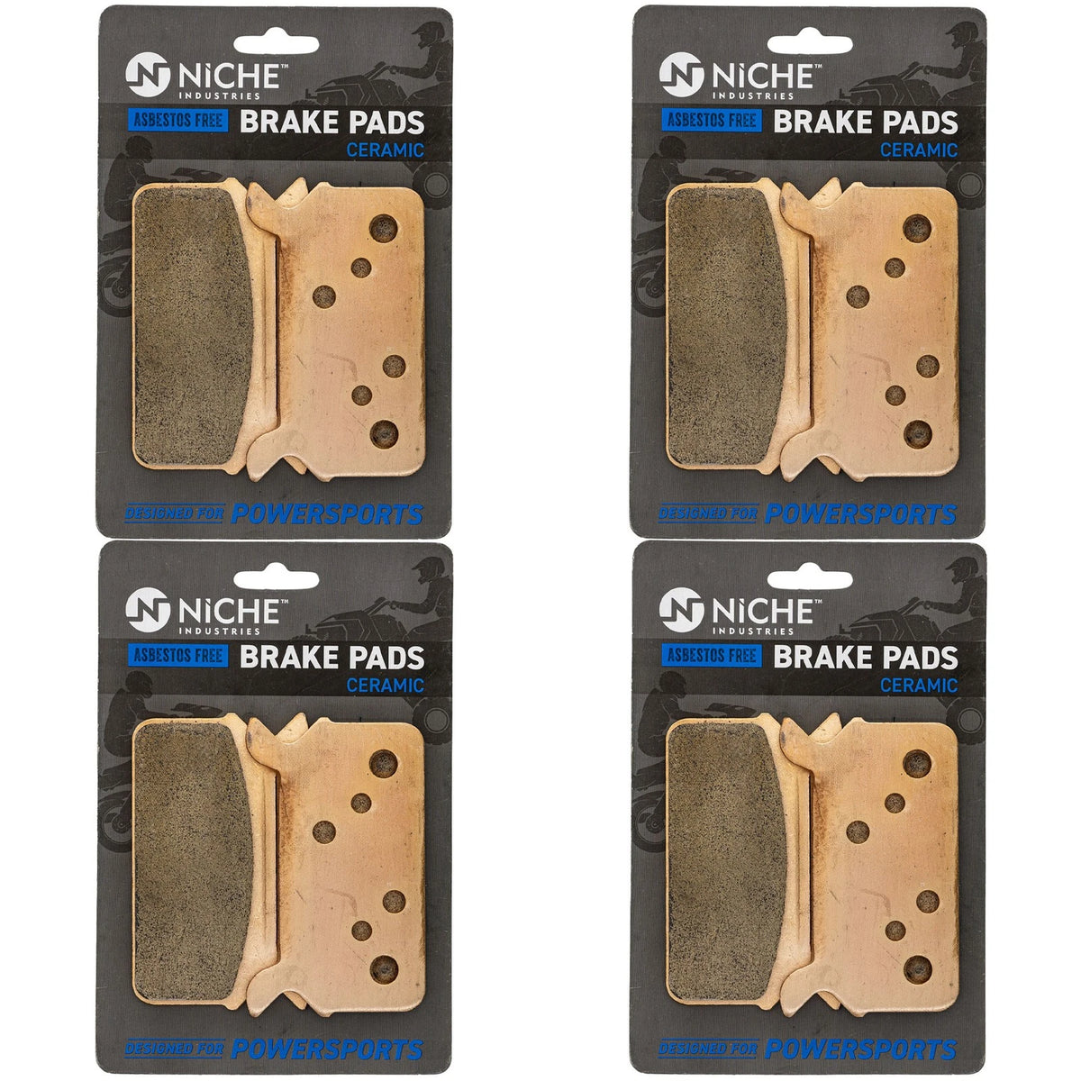 Set of 4 Brake Pads for Polaris XC RMK 800 Indy 500 Classic (Ceramic)