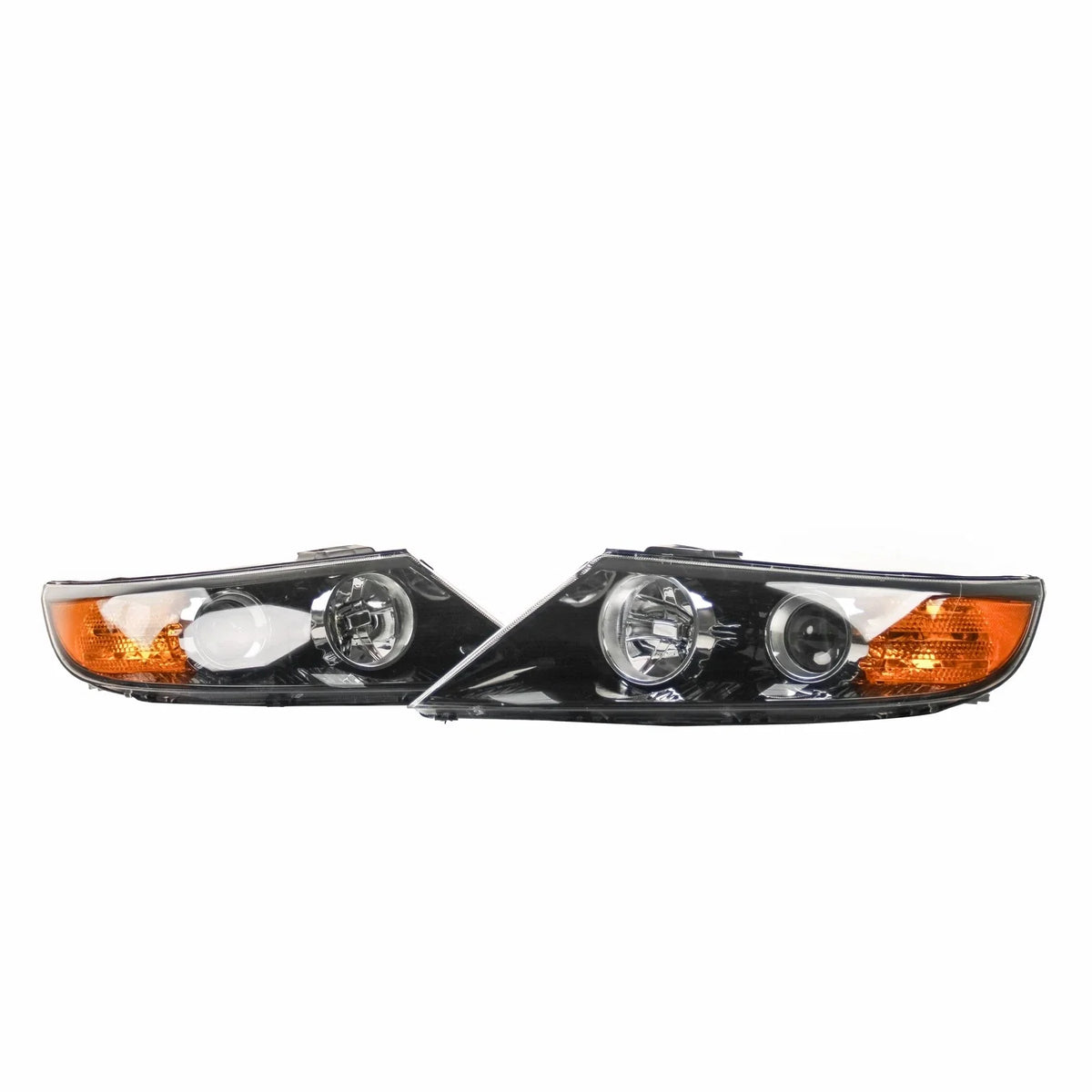 Set of 2 Headlamp Assemblies for Kia Sorento (2011–2013) Clear Lens