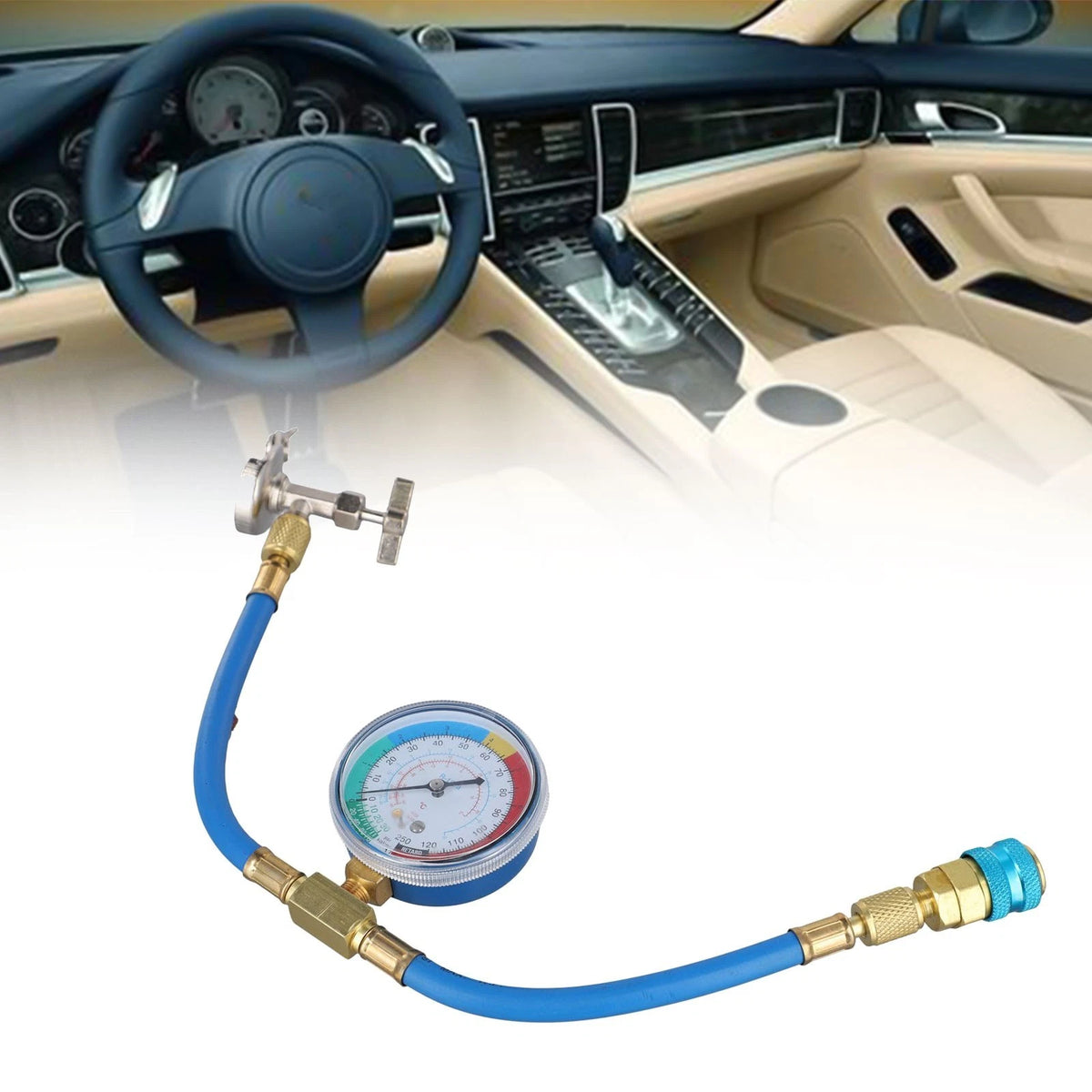U Charge Hose and Pressure Gauge for Reliable Car AC Charging Solution