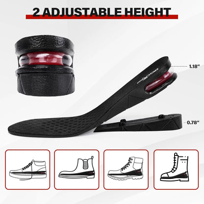 Height Increase Insoles for Men Women (Adjustable, Invisible)