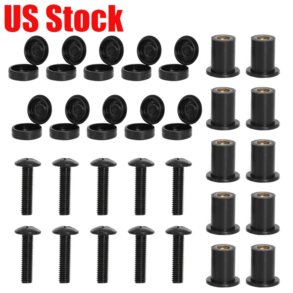 Set of 4 Windshield Mounting Screws for Arctic Cat Snowmobile (#1623-764, #8477-516, #0124-054)