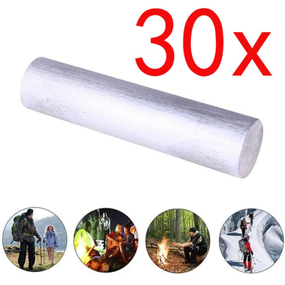 30PCS Magnesium Metal Rod Bar 16mmx9cm for Outdoor Survival