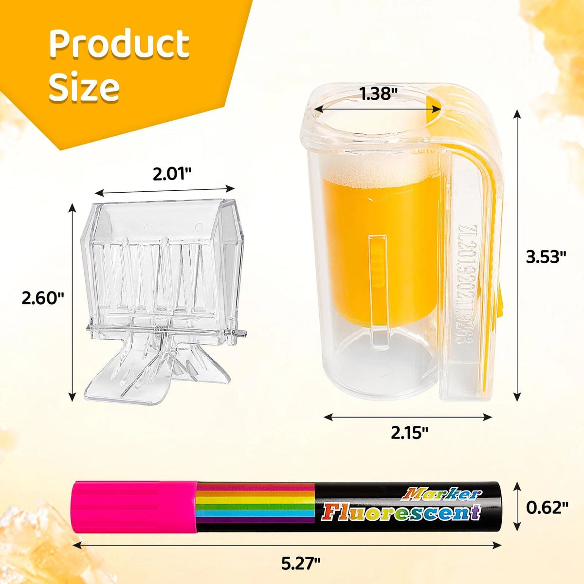 One-Handed Queen Catcher Bottle Cage for Bee Marking Kit
