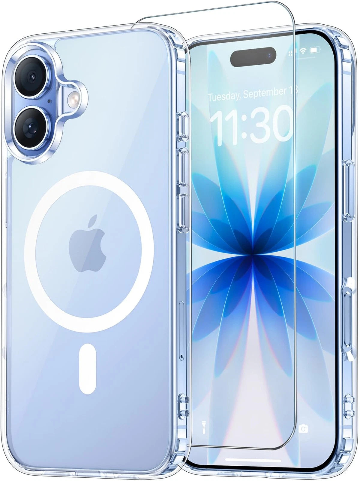 Temdan Clear Case for iPhone 17 with Screen Protector (2023)