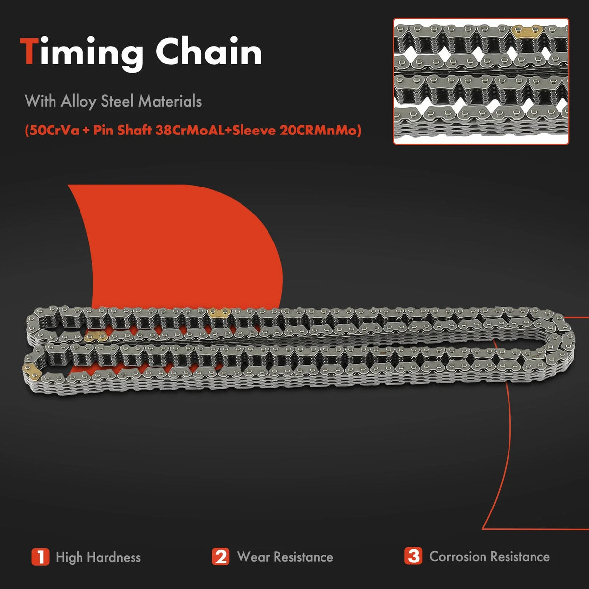 6X Timing Chain Kit for Hyundai Elantra (2011–2013) Kia Soul (2012–2014)