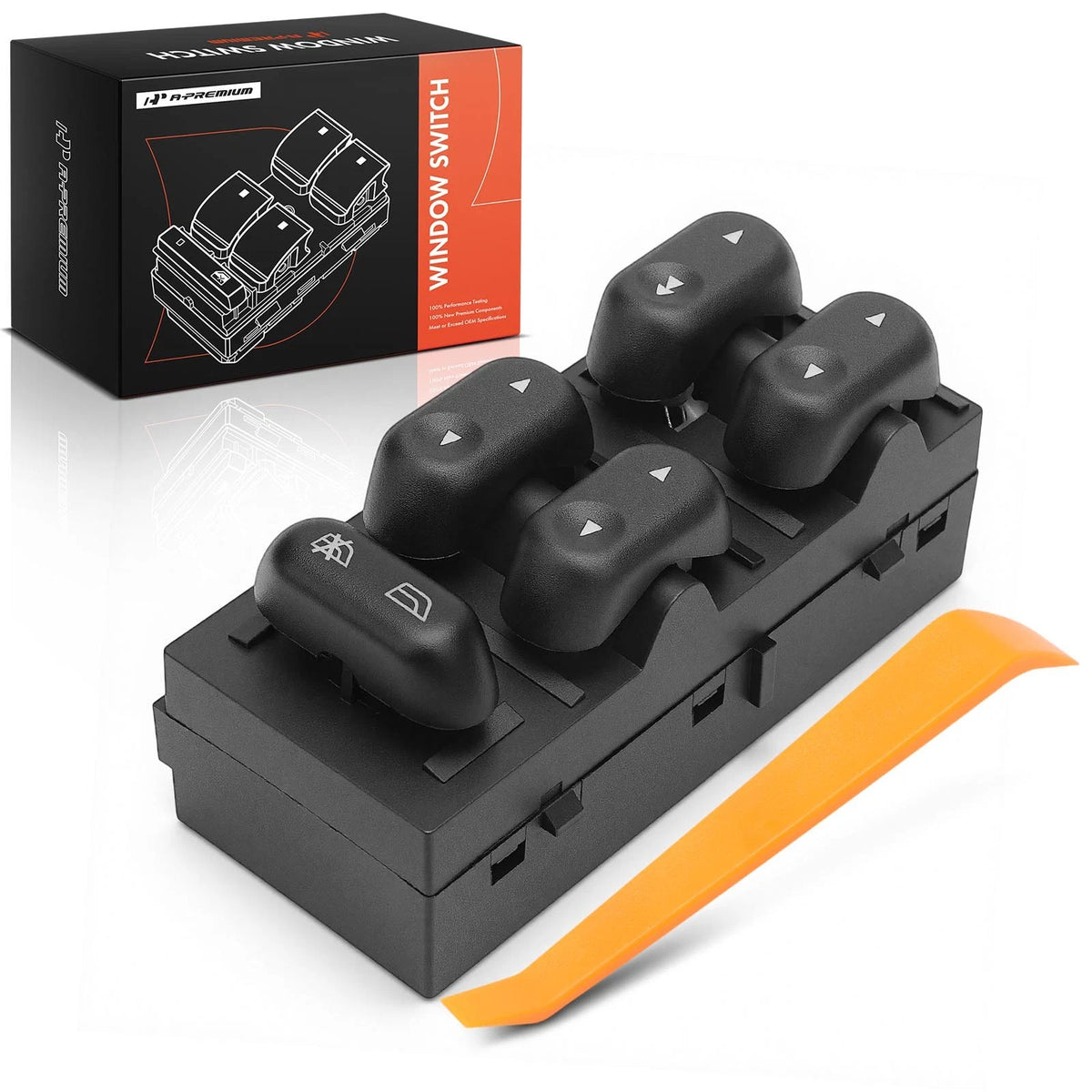 Front Left Power Window Switch for Ford F-150, Expedition (2004–2008) - 4L1Z14529AAA, 5L1Z14529AA, 901-339