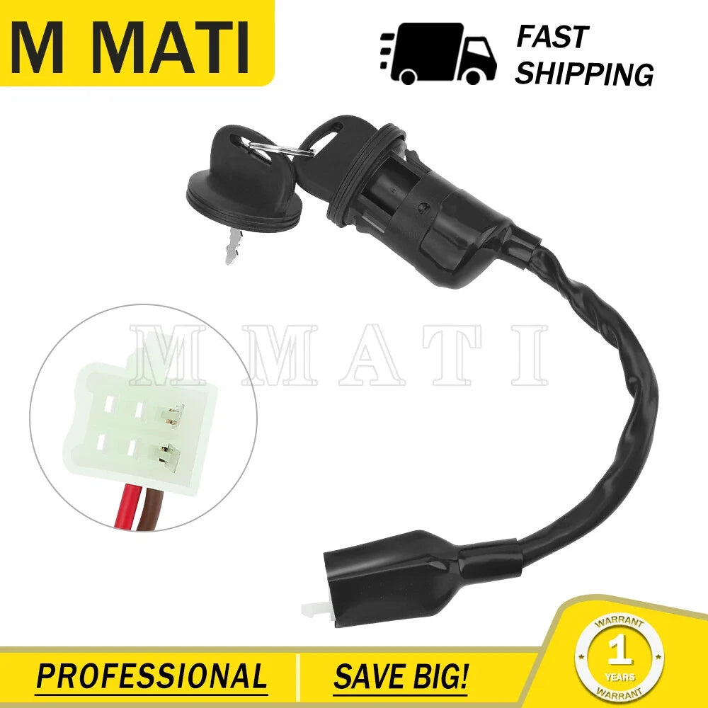Ignition Switch with 2 Keys for Yamaha YFZ50 (2017–2024) BW4-H2510-10-00