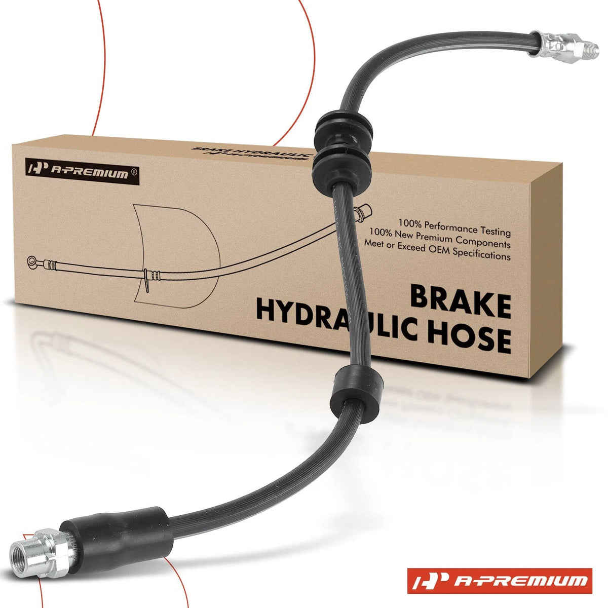 Front Brake Hydraulic Hose for BMW E84 X1 (2013–2015) 34306799424, 2206471