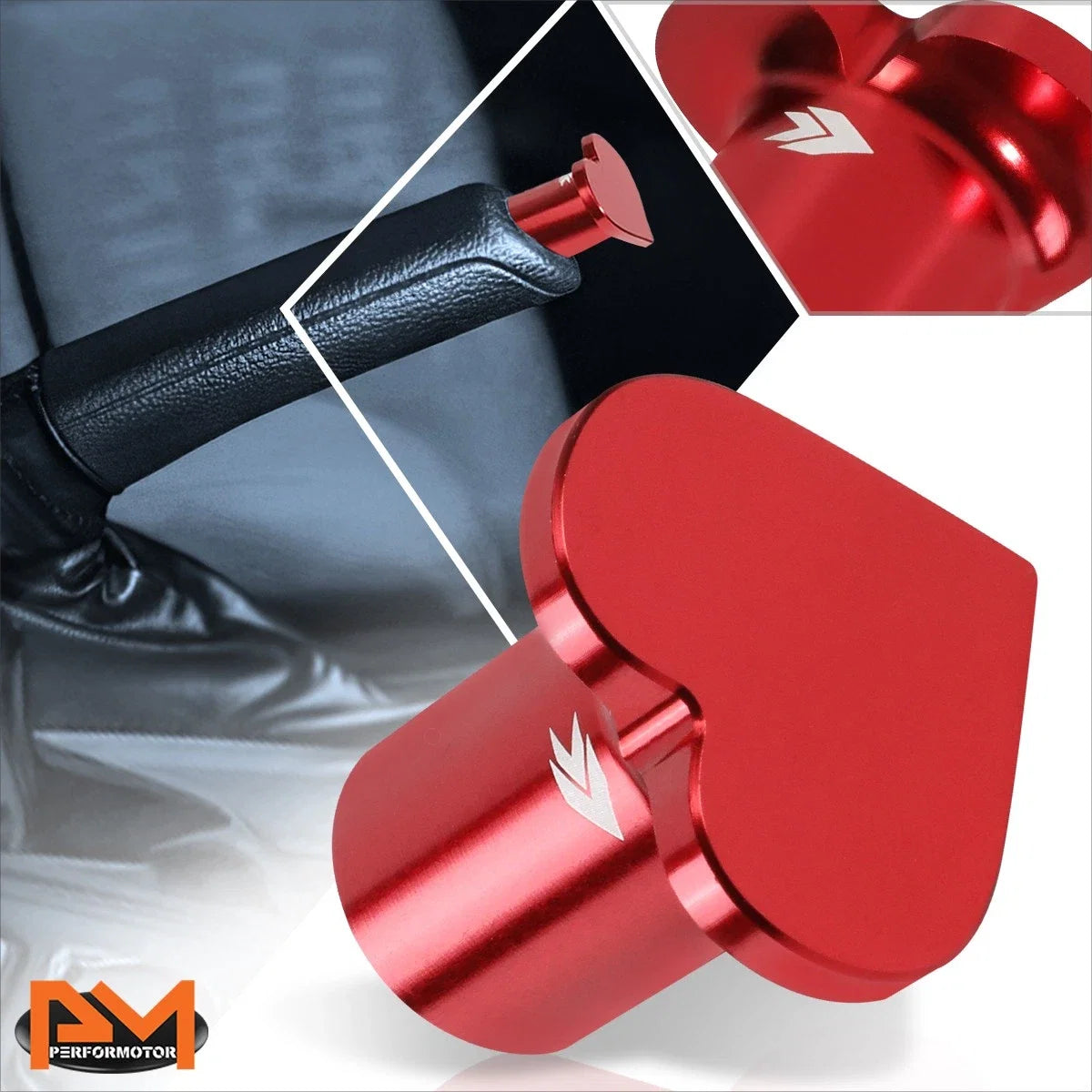 NRG DB-H003RD Red Heart Emergency E-Brake Drift Button for Civic/CRX/S2000 (1988–2009)