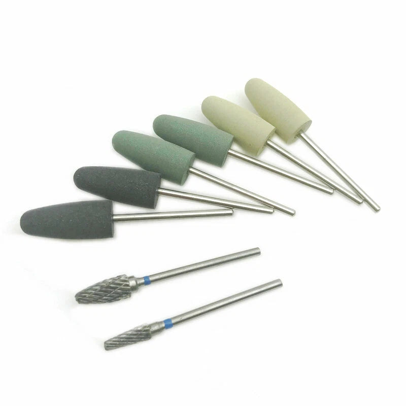 8pcs Acrylic Grinding Polishing Burr Holder for Rotary Polisher