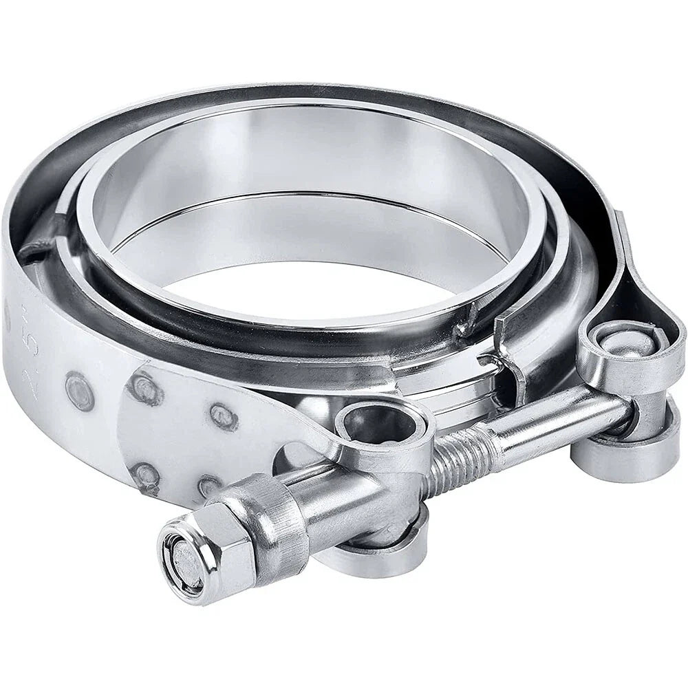 2.5" Stainless Steel V-Band Turbo Pipe Exhaust Clamp for Universal (All Years)