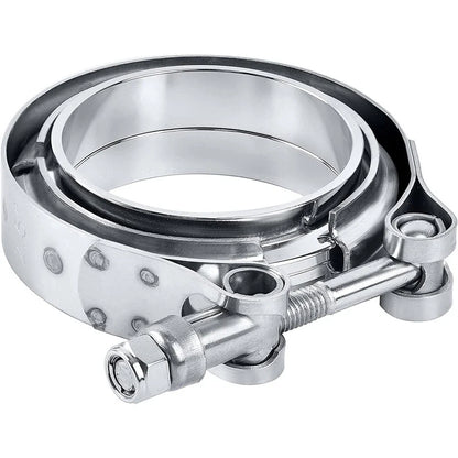2.5" Stainless Steel V-Band Turbo Pipe Exhaust Clamp for Universal (All Years)