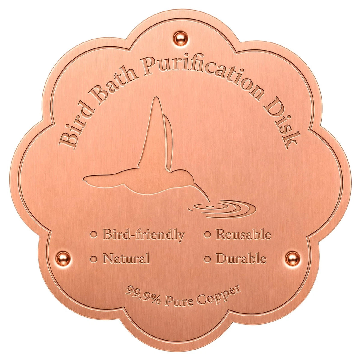 4-Inch Bird Bath Purification Disk for Larbeti