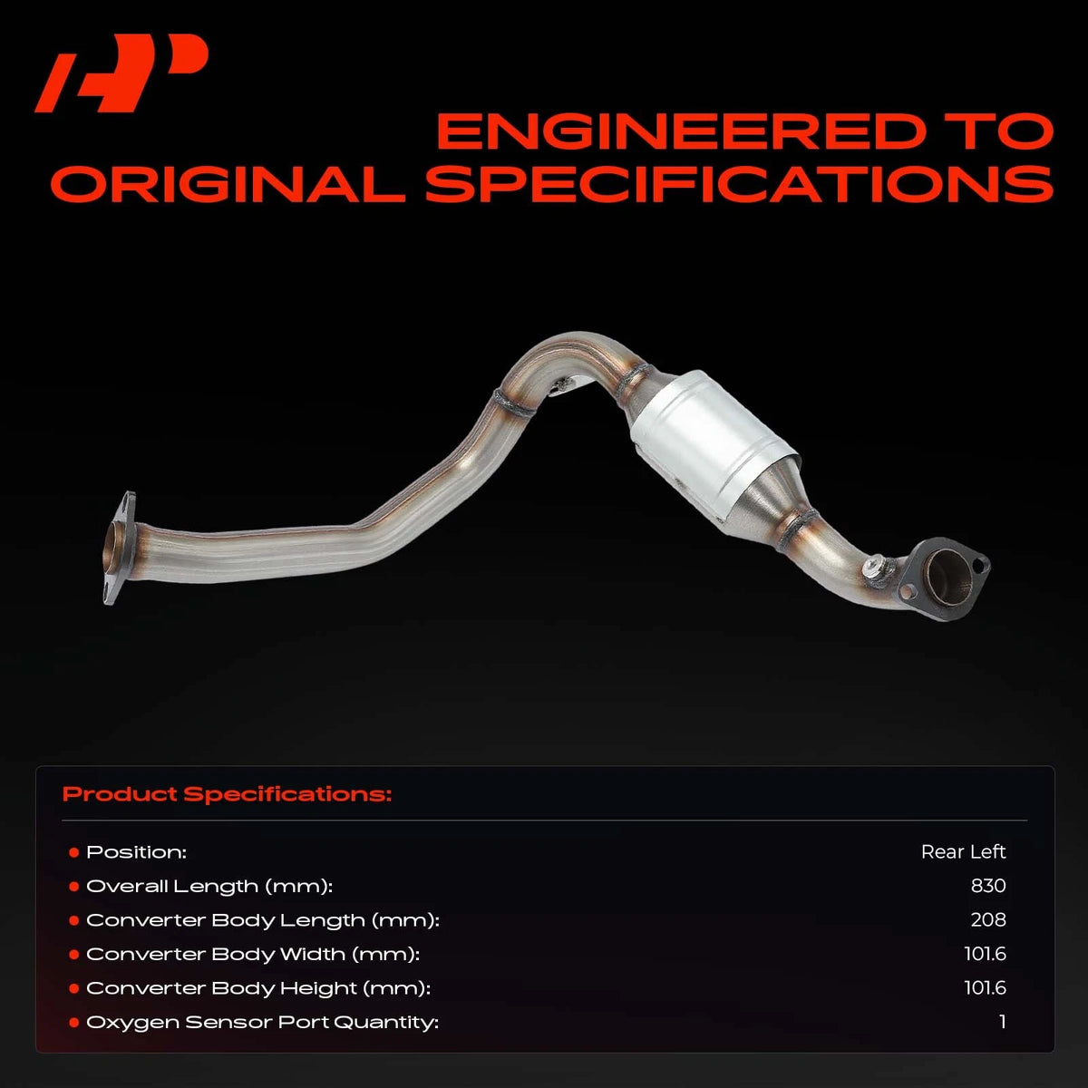 A-Premium Rear Left Catalytic Converter for Toyota 4Runner FJ Cruiser (2003–2012) 642191