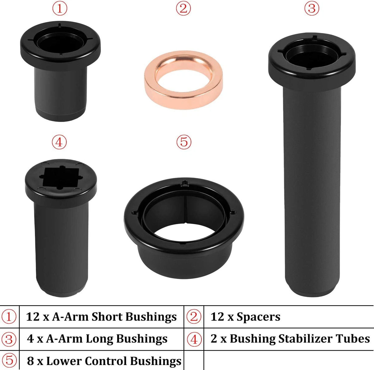 Rear Suspension A-Arm Bushing Kit for Polaris Sportsman 500 RSE 400