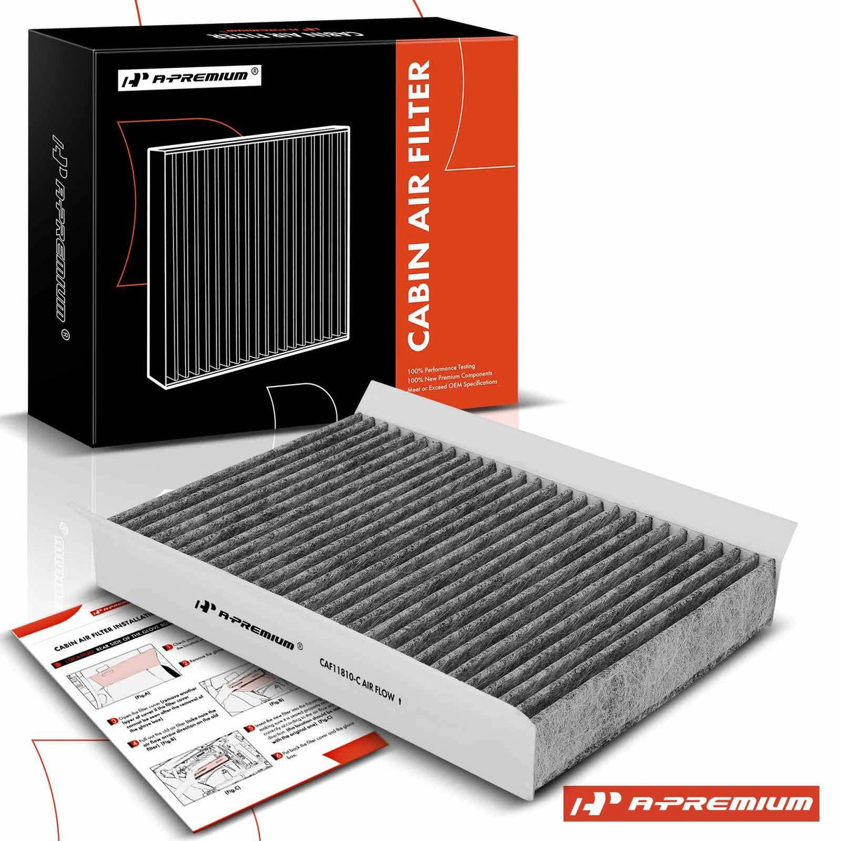 Activated Carbon Cabin Air Filter for Jeep Renegade, Compass (2015–2023) - 68347555AA, 68350346AA, 68350351AA, PC99158