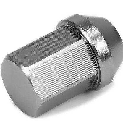 Set of 20 Closed End M12x1.5 35mm Tall Gun Metal Aluminum Lug Nuts + Adapter