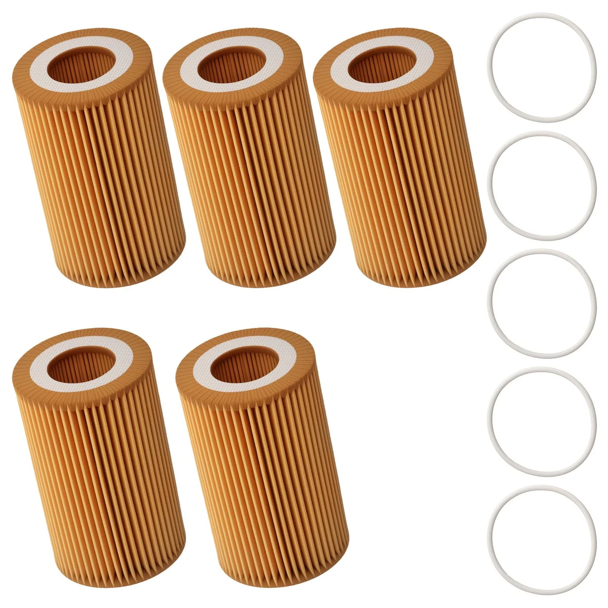 5X Engine Oil Filter for Audi A6 A7 A8 Q7 (2015–2018) HU7035Y L29169