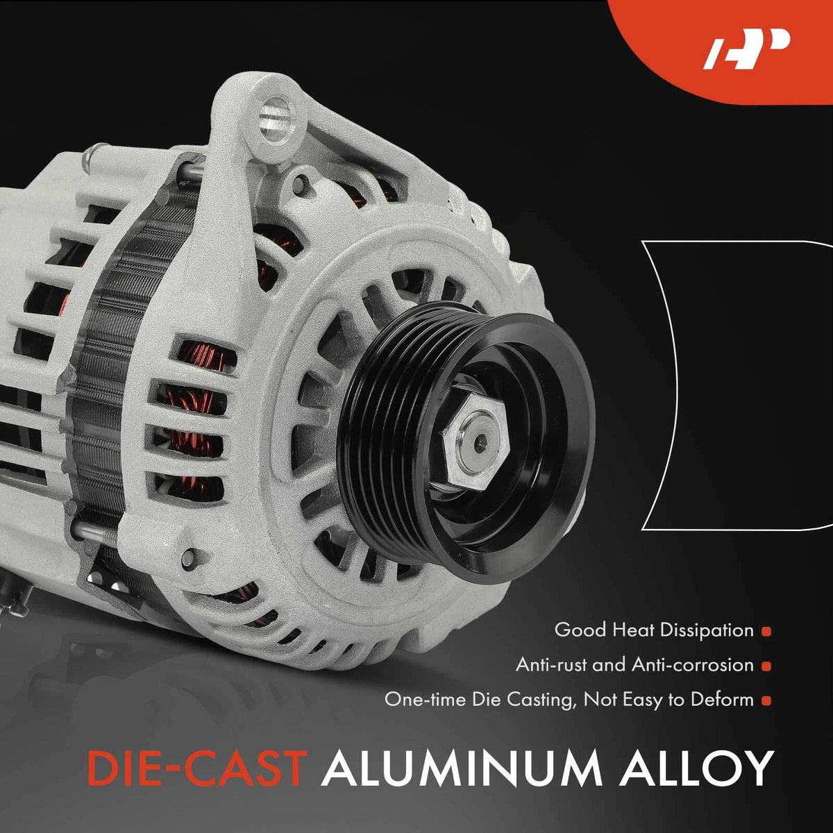 Alternator for Nissan Pathfinder (1997–2000) 90A 6-Groove Pulley 12V