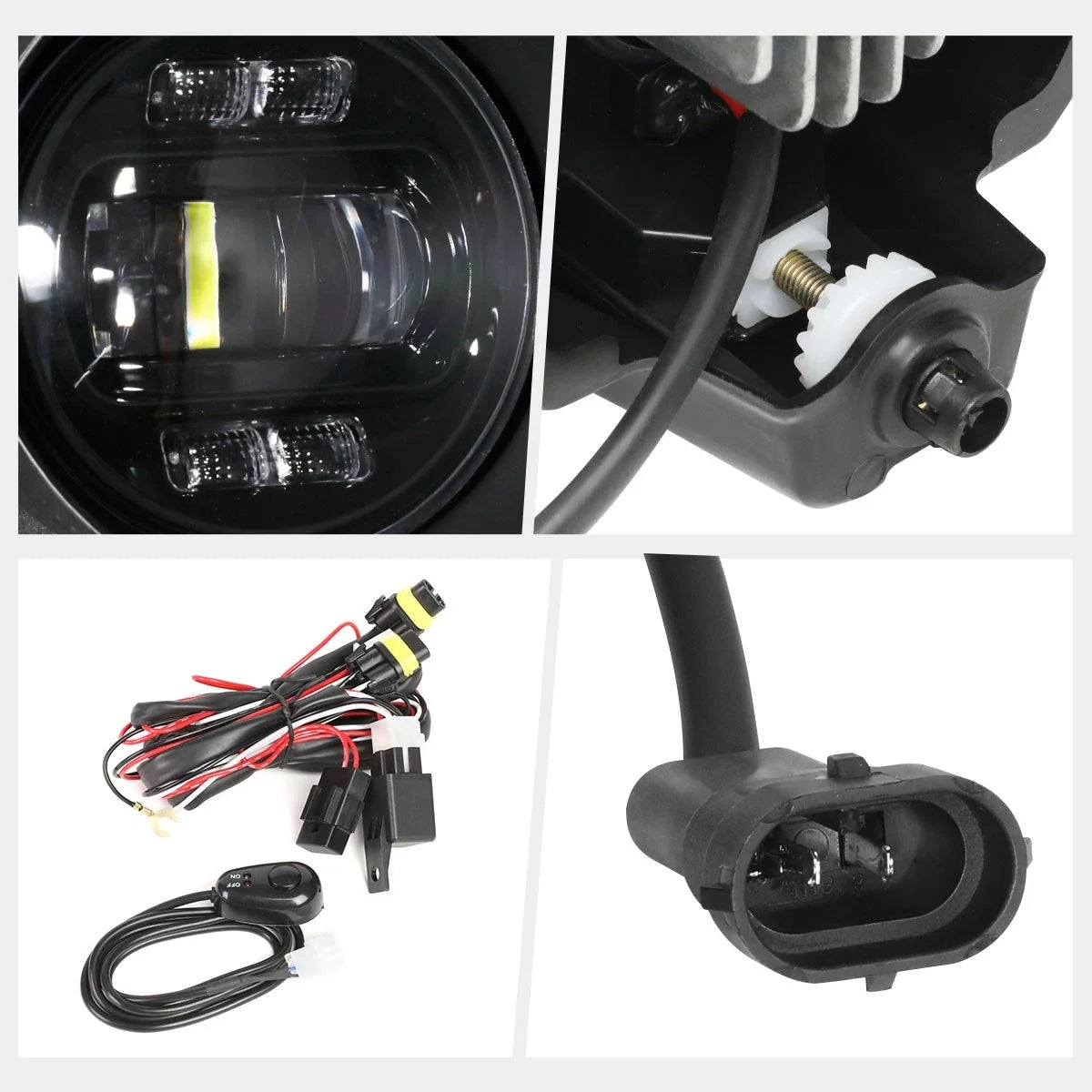 Clear Lens LED Projector Fog Lights for Toyota Tundra (2007–2014)