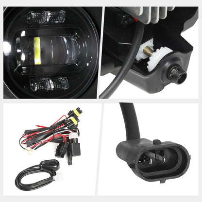 Clear Lens LED Projector Fog Lights for Toyota Tundra (2007–2014)