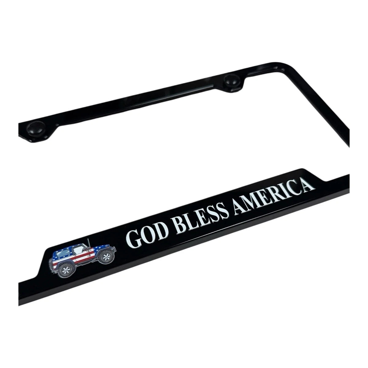 Plastic License Plate Frame Replacement for Jeep Wrangler (2007–2024)