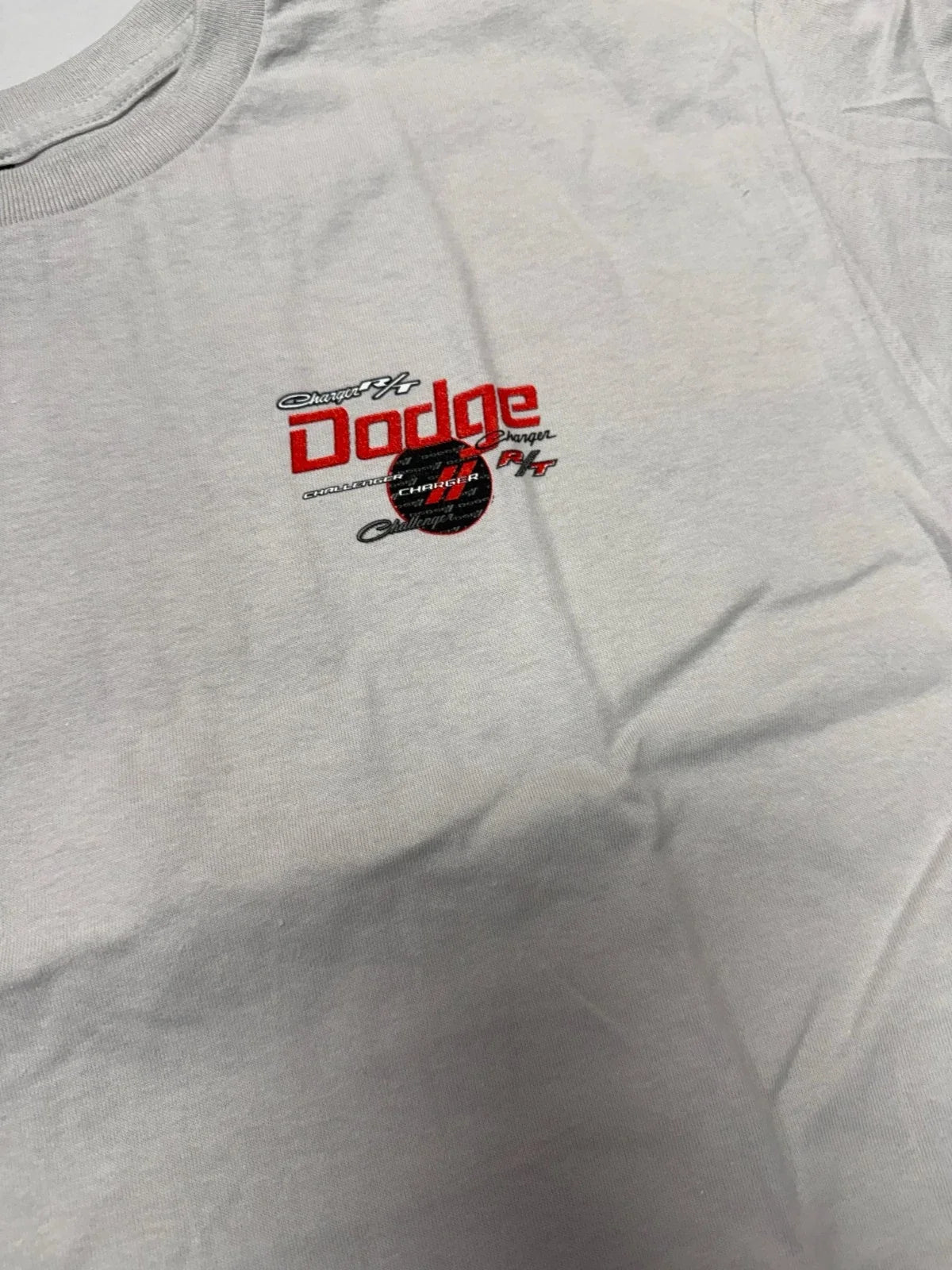 Dodge All Over Logo Gray T Shirt Licensed for Charger Challenger Super Bee