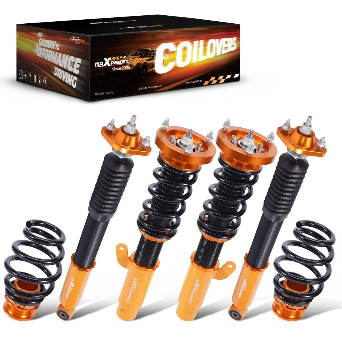 Adjustable Coilovers Shocks Kit for BMW E46 3 Series 328 320 (1998–2005)