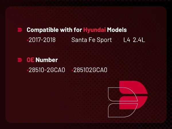 Catalytic Converter Manifold for Hyundai Santa Fe Sport 2.4L (2017–2018)