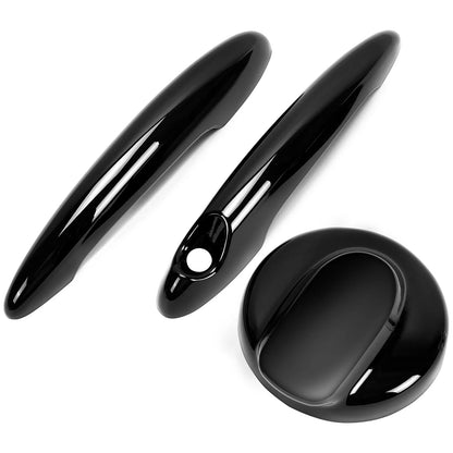 Set of 2 Rear Door Handle Covers & Gas Tank Cap for MINI Cooper S (2007–2014)