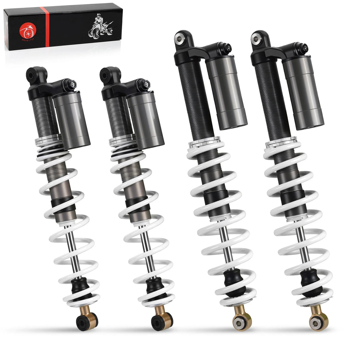 Set of 2 Front & Rear Shock Absorbers for Polaris RZR S 800 (2009–2012) 7043422, 7043419