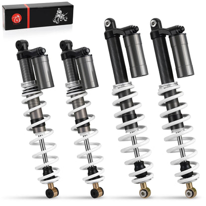 Set of 2 Front & Rear Shock Absorbers for Polaris RZR S 800 (2009–2012) 7043422, 7043419