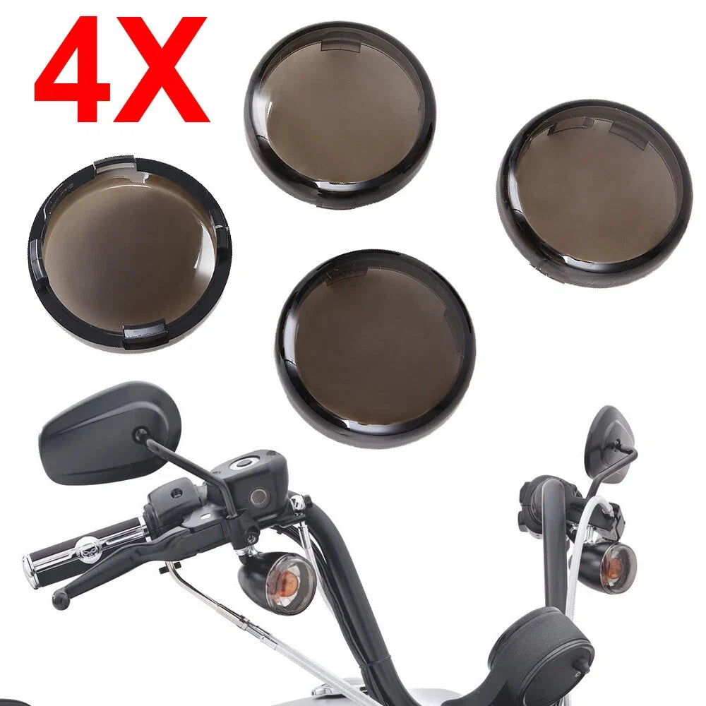 Tint Turn Signal Light Lens Covers for Harley Softail Dyna Sportster XL 883 1200