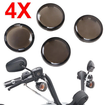 Tint Turn Signal Light Lens Covers for Harley Softail Dyna Sportster XL 883 1200