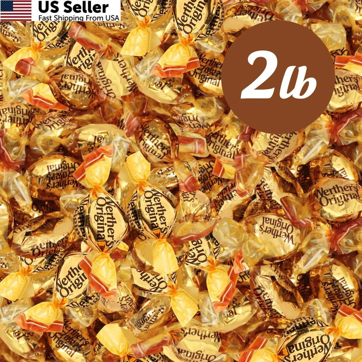 Set of 4 Werther's Original Hard Candies - Creamy Filled & Chewy