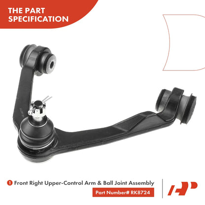 Front Right Upper Control Arm with Ball Joint for Ford F-150 F-250 (2004–2023)