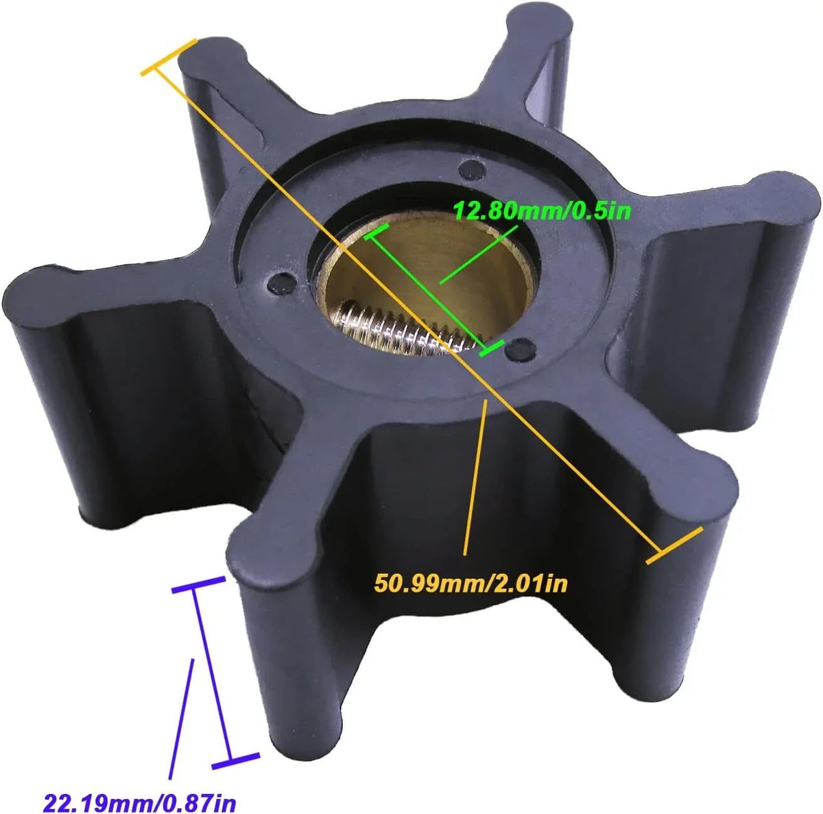 Marine Cooling Water Pump Impeller for Hydromarine DM17/DM25