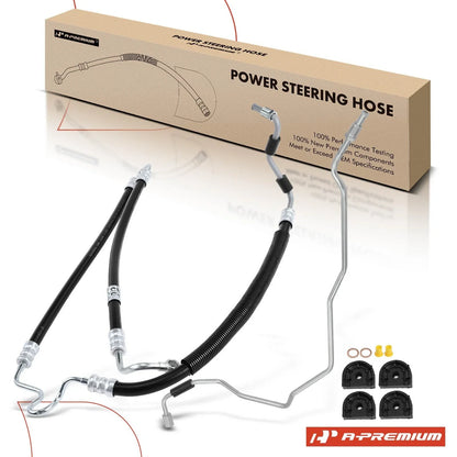 2X Power Steering Pressure Line Hose for BMW 525i 530i
