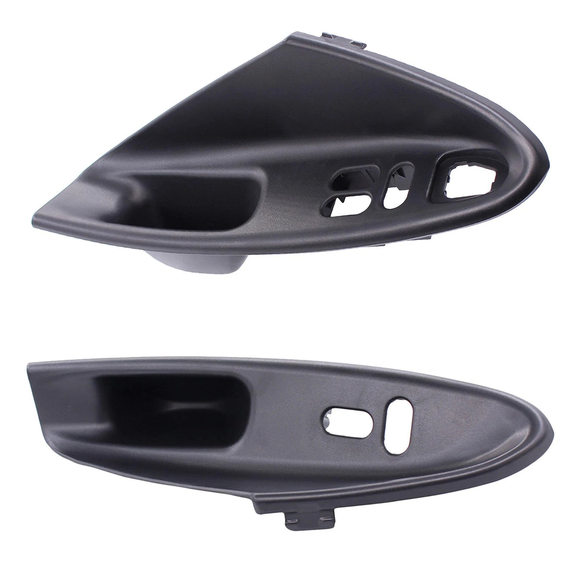Set of 2 Interior Black Door Window Switch Bezel Panels for