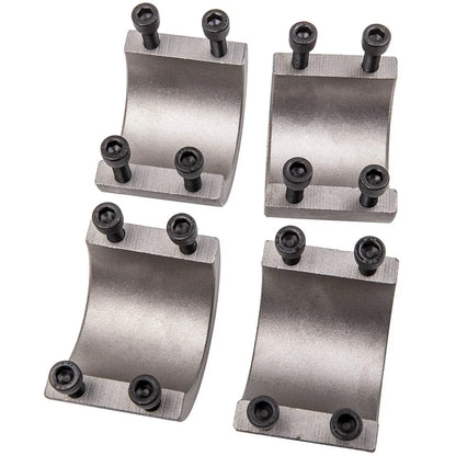 Set of 4 Steel Tube Clamps for Universal Roll Cage (CNC Machined)